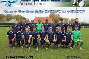 17 Novembre 2019<br/>Coupe Gambardella U18 SPSHFC vs VIERZON