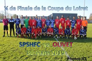 30 Mars 2019<br/>Coupe du Loiret seniors SPSHFC - OLIVET