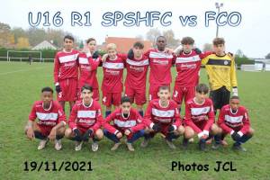 Samedi 20 Novembre 2021<br />U16 R1 SPSHFC vs FCO